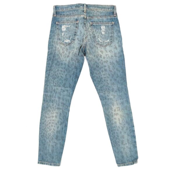 Current/Elliott The Stiletto Jeans in Denim Leopard Destroy Size 26 NWT $238 - Picture 5 of 12